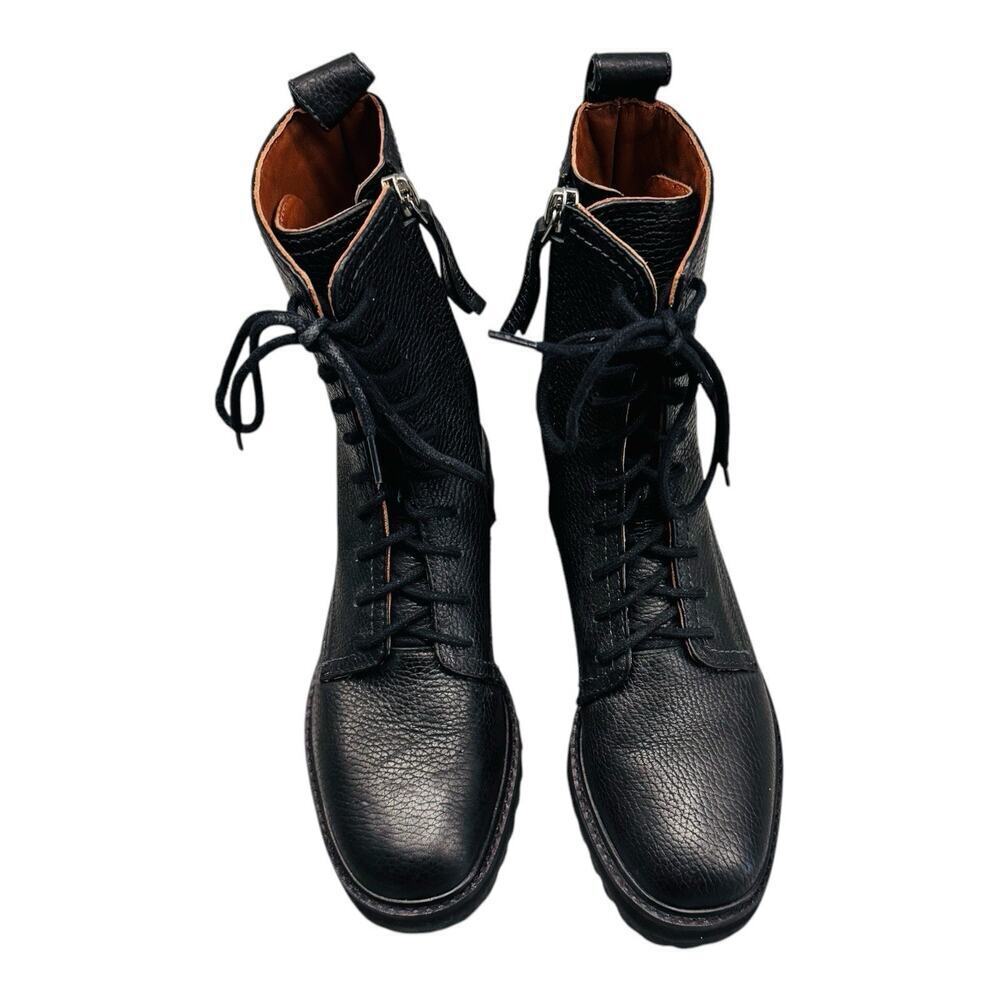 Reformation Katya Combat Boots black leather size 5